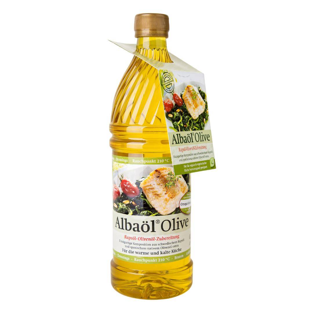 Albaöl Olive - Rapsöl-Olivenöl, 750 ml Flasche