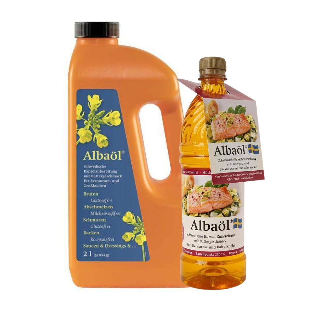 Spar-Set - Rapsöl mit Buttergeschmack, 2 l Flasche + 0,75 l Flasche