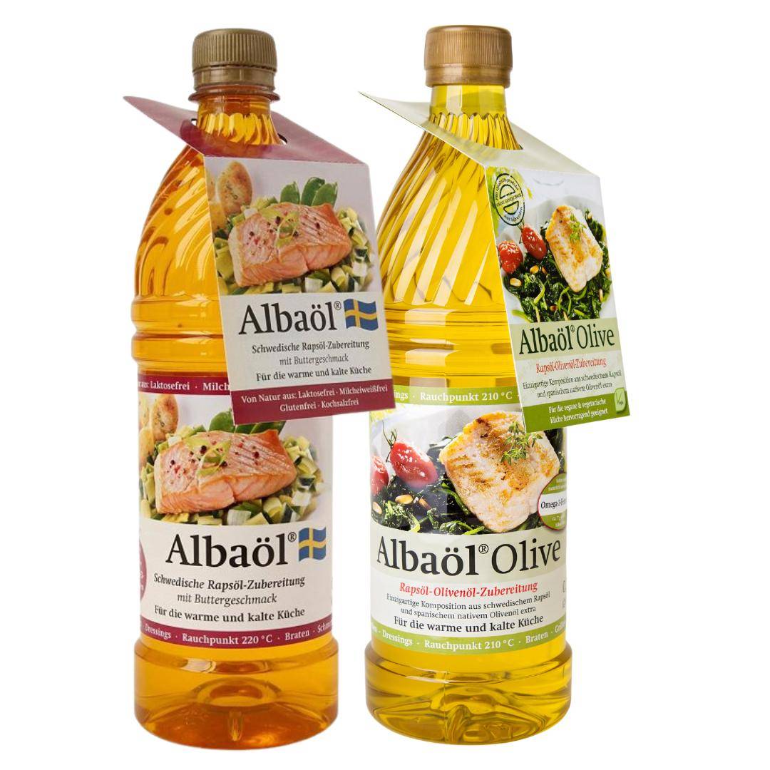 Spar-Set - Albaöl, 750 ml Flasche + Albaöl Olive, 750 ml Flasche