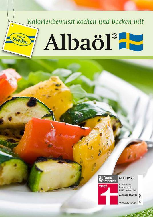 Albaöl Rezeptbroschüre - Kalorienbewusst kochen und backen mit Albaöl